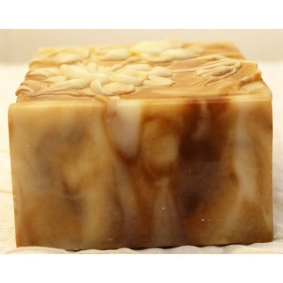 Avondale Small Trinket Box Brown Beige Genuine Crushed Glass Smooth Finish 3D - Picture 3 of 9